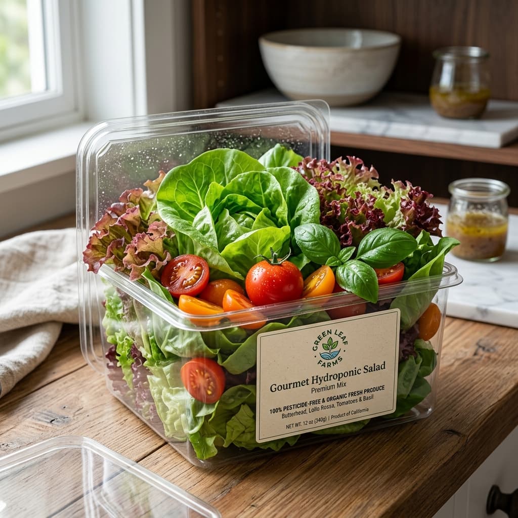 Fresh Salad Box Hydroponic Workflow